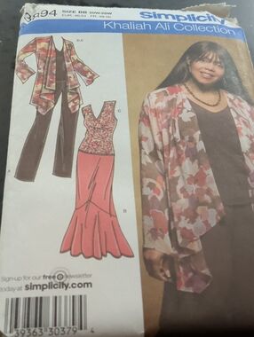 Simplicity Pattern 3894 Women's Plus Size 20W-28W Jacket Skirt Top And Pants New